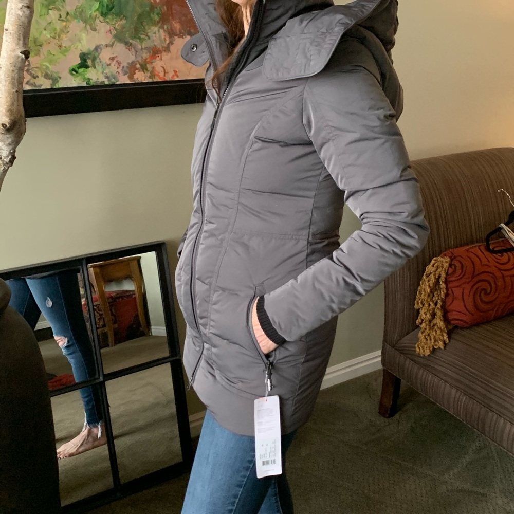 Lole Insulated Gray Slim-silhouette hooded Jacket